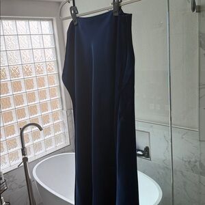 STATE Asymmetrical Navy Skirt